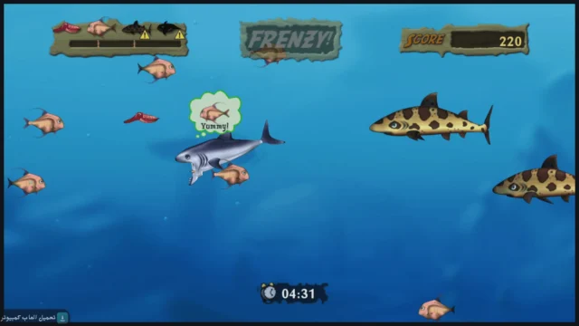 تحميل لعبة السمكة 2 Feeding Frenzy للكمبيوتر كاملة برابط مباشر